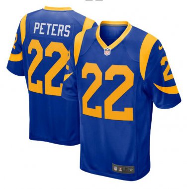 Marcus Peters #22 Los Angeles Rams Game Player Jersey Men's Royal
