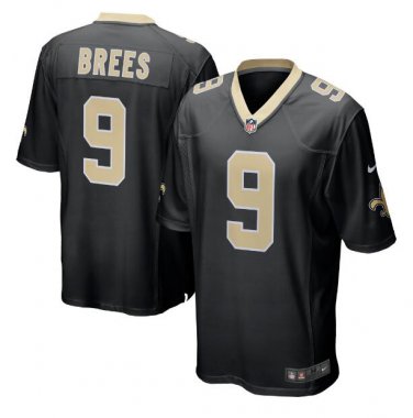 Drew Brees #9 New Orleans Saints Game Player Jersey Men's Black