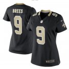 Drew Brees #9 New Orleans Saints Game Player Jersey Women's Black
