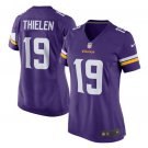Adam Thielen #19 Minnesota Vikings Game Player Jersey Women's Purple