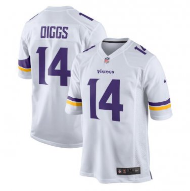 Stefon Diggs #14 Minnesota Vikings Game Player Jersey Men's White