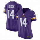 Stefon Diggs #14 Minnesota Vikings Game Player Jersey Women's Purple