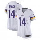 Stefon Diggs #14 Minnesota Vikings Game Player Jersey Women's White