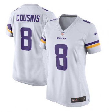 Kirk Cousins #8 Minnesota Vikings Game Player Jersey Women's White