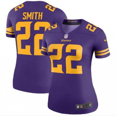Harrison Smith #22 Minnesota Vikings Color Rush Limited Player Jersey Women's Purple