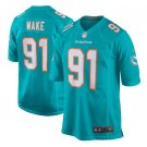 Cameron Wake #91 Miami Dolphins New 2018 Game Player Jersey Men's Aqua