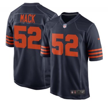 Khalil Mack #52 Chicago Bears Throwback Game Player Jersey Men's Navy