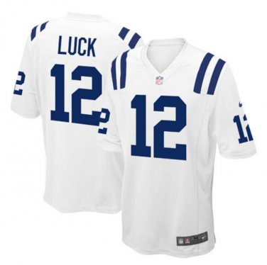 Andrew Luck #12 Indianapolis Colts Game Player Jersey Men's White