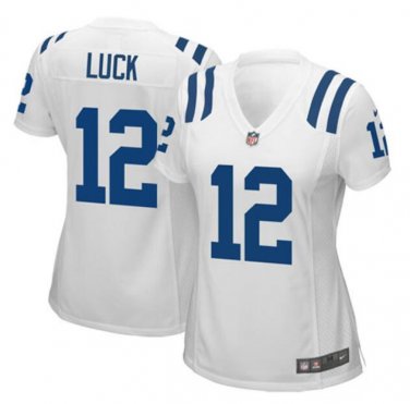 Andrew Luck #12 Indianapolis Colts Game Player Jersey Women's White