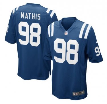 Robert Mathis #98 Indianapolis Colts Game Player Jersey Men's Royal