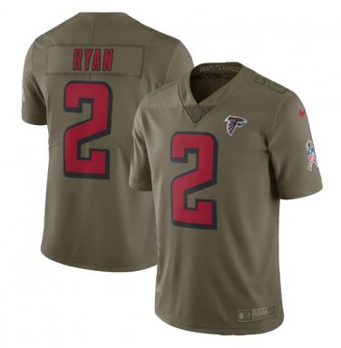 Matt Ryan #2 Atlanta Falcons Salute to Service Limited Player Jersey Men's Olive
