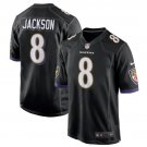 Lamar Jackson #8 Baltimore Ravens 2018 Draft Pick Game Player Jersey Men's Black