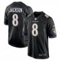 Lamar Jackson #8 Baltimore Ravens 2018 Draft Pick Game Player Jersey Men's Black