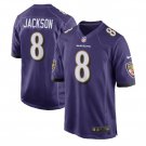 Lamar Jackson #8 Baltimore Ravens 2018 Draft Pick Game Player Jersey Men's Purple