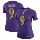 Justin Tucker #9 Baltimore Ravens Color Rush Limited Player Jersey Women's Purple