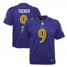 Justin Tucker #9 Baltimore Ravens Color Rush Limited Player Jersey Youth Purple
