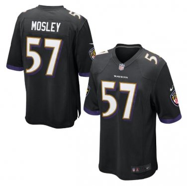 C.J. Mosley #57 Baltimore Ravens Game Player Jersey Men's Black