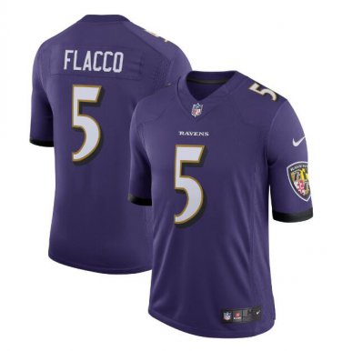Joe Flacco #5 Baltimore Ravens Limited Player Jersey Men's Purple