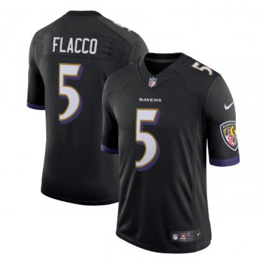 Joe Flacco #5 Baltimore Ravens Limited Player Jersey Men's Black