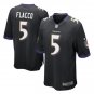 Joe Flacco #5 Baltimore Ravens Game Player Jersey Men's Black