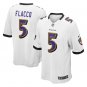 Joe Flacco #5 Baltimore Ravens Game Player Jersey Men's White