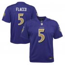 Joe Flacco #5 Baltimore Ravens Color Rush Limited Player Jersey Youth Purple