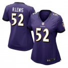 Ray Lewis #52 Baltimore Ravens Game Player Jersey Women's Purple
