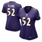 Ray Lewis #52 Baltimore Ravens Game Player Jersey Women's Purple