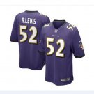 Ray Lewis #52 Baltimore Ravens Game Player Jersey Men's Purple