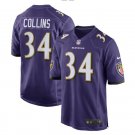 Lorenzo Taliaferro #34 Baltimore Ravens Game Player Jersey Men's Purple