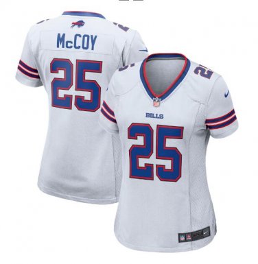 LeSean McCoy #25 Buffalo Bills Game Player Jersey Women's White