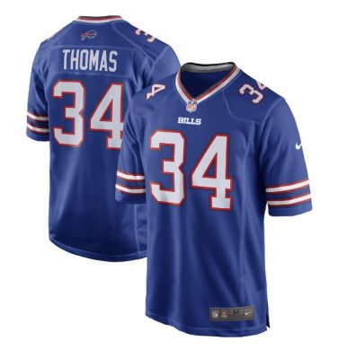 Thurman Thomas #34 Buffalo Bills Game Player Jersey Men's Royal