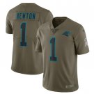 Cam Newton #1 Carolina Panthers Salute to Service Limited Player Jersey Men's Olive