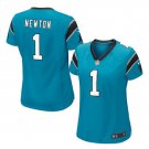 Cam Newton #1 Carolina Panthers Game Player Jersey Women's Blue