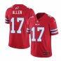 Josh Allen #17 Buffalo Bills Color Rush Limited Player Jersey Men's Red Size XXXL