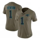 Cam Newton #1 Carolina Panthers Salute to Service Limited Player Jersey Women's Olive
