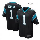 Cam Newton #1 Carolina Panthers Game Player Jersey Youth Black