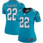 Christian McCaffrey #22 Carolina Panthers Game Player Jersey Women's Blue