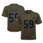 Luke Kuechly #59 Carolina Panthers Salute to Service Game Player Jersey Youth Olive