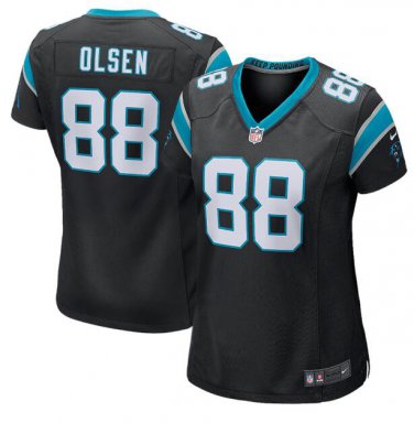 Greg Olsen #88 Carolina Panthers Game Player Jersey Women's Black