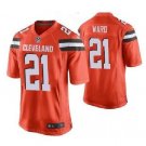 Denzel Ward #21 Cleveland Browns Game Player Jersey Men's Orange