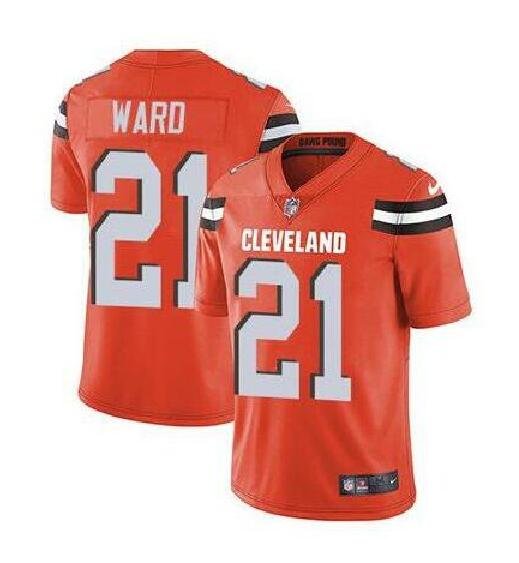 Denzel Ward #21 Cleveland Browns Limited Player Jersey Men's Orange