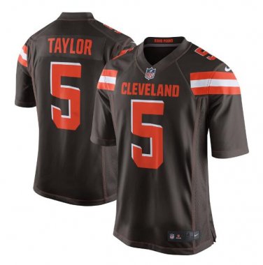 Tyrod Taylor #5 Cleveland Browns Game Player Jersey Men's Brown