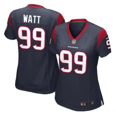 J.J. Watt #99 Houston Texans Game Player Jersey Women's Navy