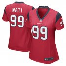 J.J. Watt #99 Houston Texans Game Player Jersey Women's Red