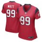J.J. Watt #99 Houston Texans Game Player Jersey Women's Red