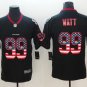 J.J. Watt #99 Houston Texans Limited Player Jersey Men's Black National Flag