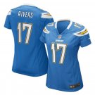 Philip Rivers #17 Los Angeles Chargers Game Player Jersey Women's Blue