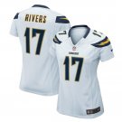 Philip Rivers #17 Los Angeles Chargers Game Player Jersey Women's White