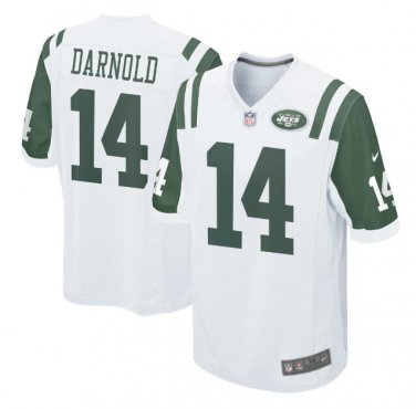 Sam Darnold #14 New York Jets Game Player Jersey Men's White